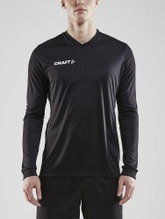 Craft Sport Long Sleeve Shirt (Jersey) Squad Solid - high elasticity, ergonomic design - black Men